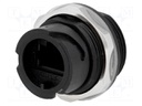 Socket; coupler; PIN: 8; Cat: 5e; Layout: 8p8c; IP67; Mat: plastic