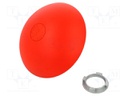 Switch: push-button; 22mm; Stabl.pos: 2; red; none; IP66; mushroom
