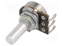Potentiometer: shaft; single turn; 2.2MΩ; 100mW; ±30%; 6mm; carbon