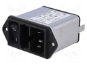 Connector: AC supply; socket; male; 10A; 250VAC; IEC 60320; 0.3mH