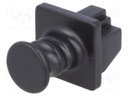 Protection cap; Colour: black; push-in; Application: RJ45 sockets