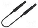 Test lead; 70VDC; 33VAC; 12A; banana plug 4mm,both sides; Len: 1m