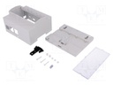 Enclosure: for computer; Raspberry Pi 3 B; ABS; grey; X: 106.3mm