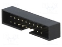 Socket; IDC; male; PIN: 18; straight; THT; gold-plated; 2mm