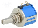 Potentiometer: shaft; multiturn; 100kΩ; 2W; ±10%; 6.35mm; linear
