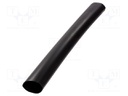 Heat shrink sleeve; glued; 95mm; L: 1m; black; Temp: -15÷125°C