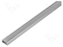 Profiles for LED modules; mat; surface; L: 2m; aluminium
