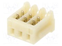 Plug; wire-board; female; SR; 1mm; PIN: 3; IDC; for cable; 50V; 700mA
