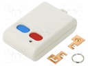 Enclosure: for remote controller; ABS; Number of buttons: 2