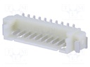 Socket; wire-board; male; 1.25mm; PIN: 10; SMT; 125V; 1A; tinned