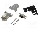 D-Sub; PIN: 15; plug; male; soldering; for cable; white