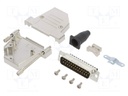 D-Sub; PIN: 25; male; shielded,with strain relief; angled 45°
