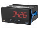 Meter: counter; digital,programmable; on panel; LED; 6 digits