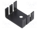 Heatsink: extruded; U; TO202,TO218,TO220; black; L: 18.1mm