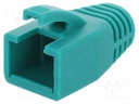 RJ45 plug boot; 8mm; Colour: green