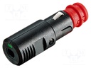 Cigarette lighter plug; screw terminal; 16A; Sup.volt: 12÷24VDC