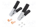 Crocodile clip; 600A; Grip capac: max.300mm; Overall len: 165mm
