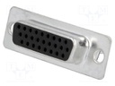D-Sub HD; PIN: 26; plug; female; stamped and formed contacts