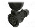 Connector: AC supply 3-phase; socket; female; 16A; 400VAC; IP67