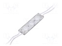 LED; white; 6500K; 1.08W; 165lm; IP66; 165°; No.of diodes: 3; 2835
