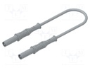 Test lead; 12A; banana plug 4mm,both sides; insulated; Len: 1m