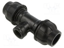 Splice terminal: clamping; for PE pipes; Plast; Medium: water