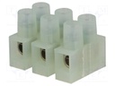 Terminal block; screw terminal; ways: 3; 2.5mm2; terminals: 6; 250V