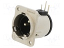 CHASS. CON. MALE 3POLE H W/M
