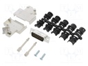 D-Sub; PIN: 15; male; shielded; angled 45°; soldering; for cable