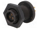 Connector: circular; Series: EN2; socket; female; THT; PIN: 3; 6.5A