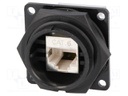 Socket; RJ45; DC; PIN: 8; Cat: 6; shielded; Layout: 8p8c; IP67,IP68