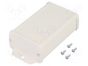 Enclosure: multipurpose; with fixing lugs; TEKAM; X: 60mm; Y: 100mm