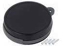 Enclosure: multipurpose; Z: 13mm; black; V: with holder; Ø: 47mm
