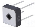 Single-phase bridge rectifier; Urmax: 800V; If: 10A; Ifsm: 240A