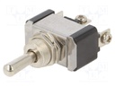 Switch: toggle; Pos: 3; SPDT; ON-OFF-ON; 20A/12VDC; Leads: M3 screws