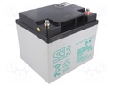 Re-battery: acid-lead; 12V; 40Ah; AGM; maintenance-free