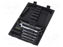 Tools set: keys; box; rattle,combination spanner; 6pcs.