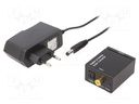 Digital-to-analog converter; converter,power supply; black