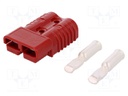 Plug; wire-wire; SB175; hermaphrodite; PIN: 2; for cable; crimped