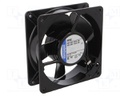Fan: AC; axial; 230VAC; 119x119x38mm; 157.8m3/h; 40dBA; 2650rpm