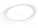 Connection lead; max.14bar; PTFE; 8mm; white; -70÷260°C