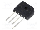 Bridge rectifier: single-phase; Urmax: 600V; If: 8A; Ifsm: 175A
