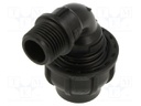 Splice terminal: clamping; Thread: G 1/2" external; 20mm; Plast