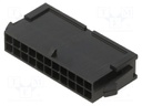 MicroFit 3.0 Plug DR PnlMnt 22Ckt