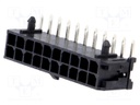 Socket; wire-board; male; Micro-Fit 3.0; 3mm; PIN: 20; THT; 5A; 600V