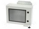 Enclosure: wall mounting; X: 600mm; Y: 800mm; Z: 300mm; ARCA; grey