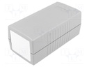 Enclosure: with panel; X: 60mm; Y: 120mm; Z: 50mm; ABS; dark grey