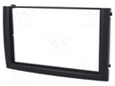 Radio mounting frame; Škoda; 2 DIN; black
