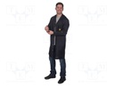 Coat; ESD,unisex; black; L; cotton,polyester,conductive fibers