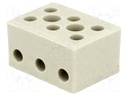 Terminal block; screw terminal; ways: 3; 4mm2; terminals: 6; 450V